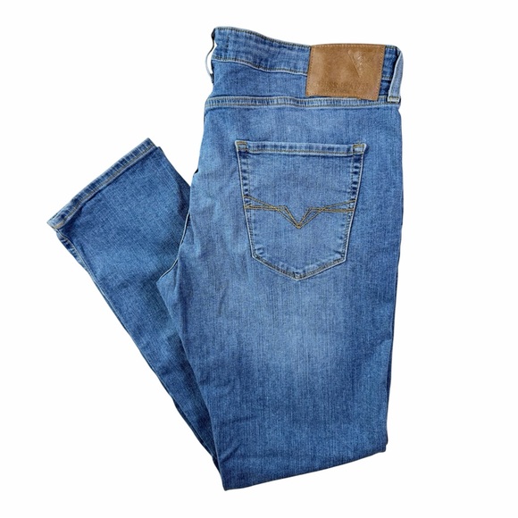 Guess Men's Straight Blue Jeans - Picture 4 of 11